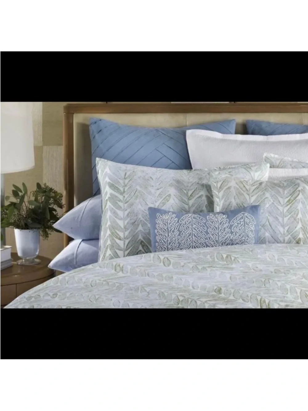 Barbara Barry SeaLeaves Full/Queen Duvet Cover NEW